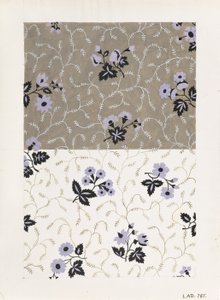 Design for a Printed Textile: Floral